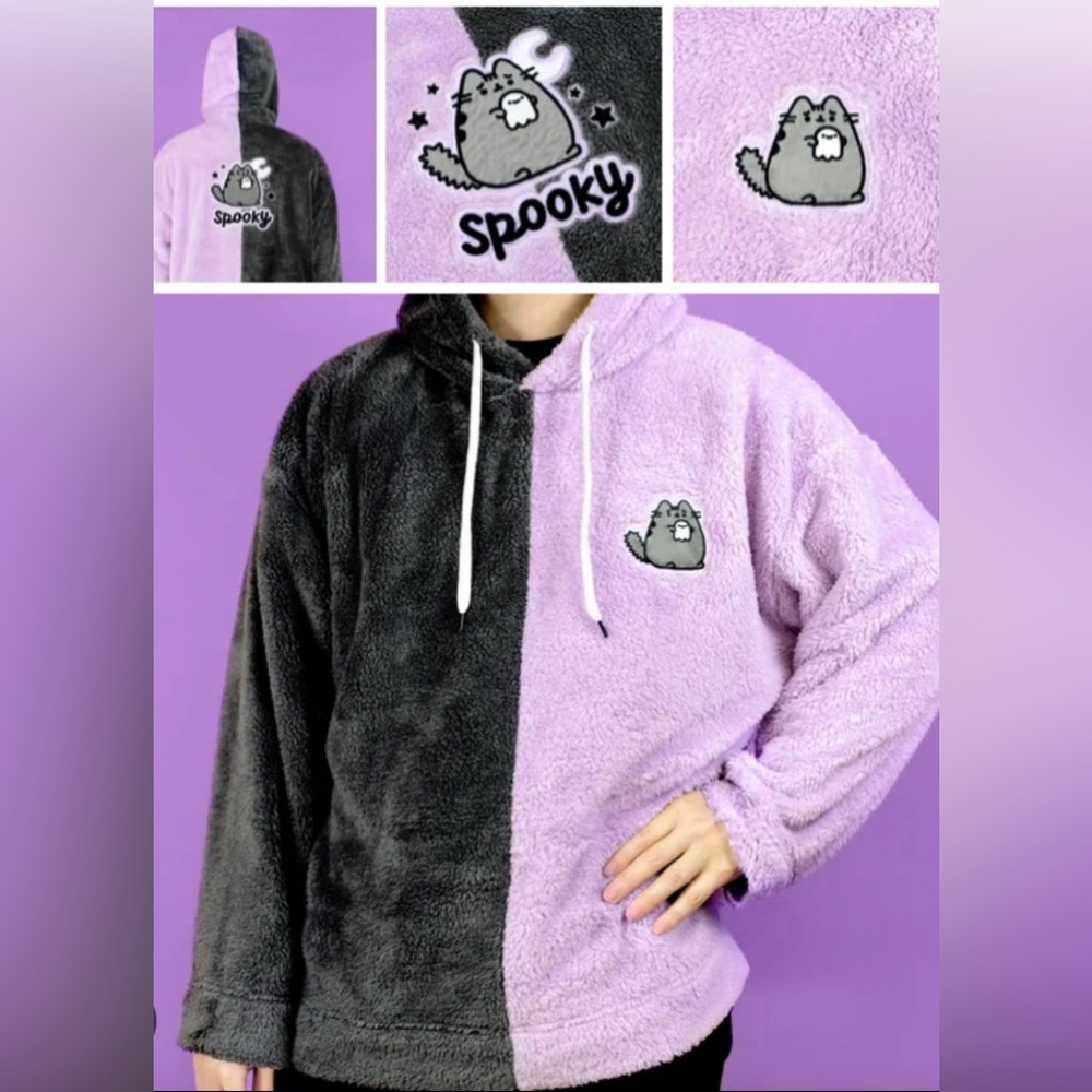 Pusheen The Cat Halloween Spooky Pullover Hoodie Size Small Culturefly